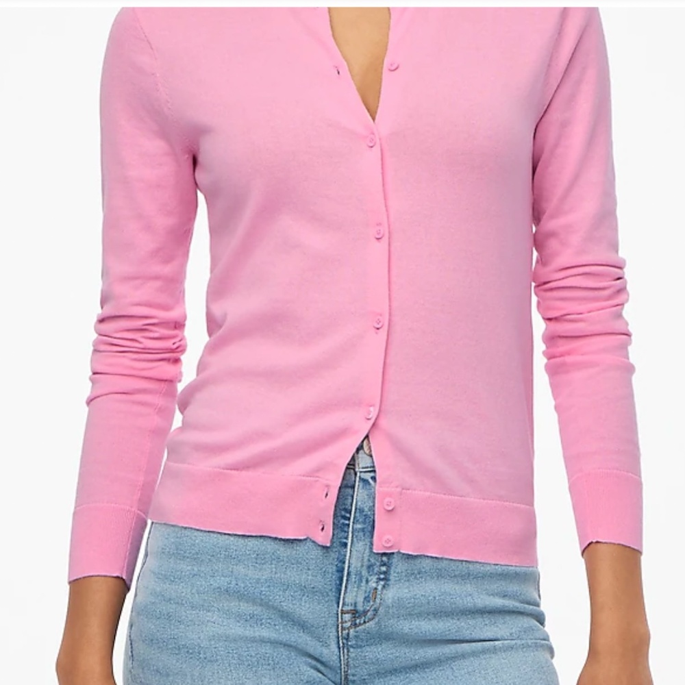 J. Crew Classic cotton cardigan sweater